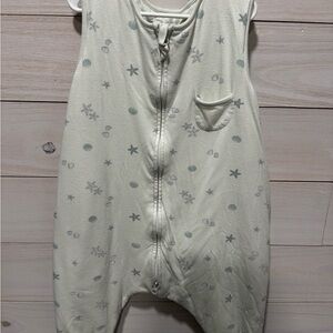 Sleeveless Zip Sleep Sack for Kids - Cream Sea Star Print